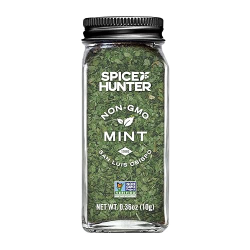 The Spice Hunter Mint Leaves tarro de 036 onzas