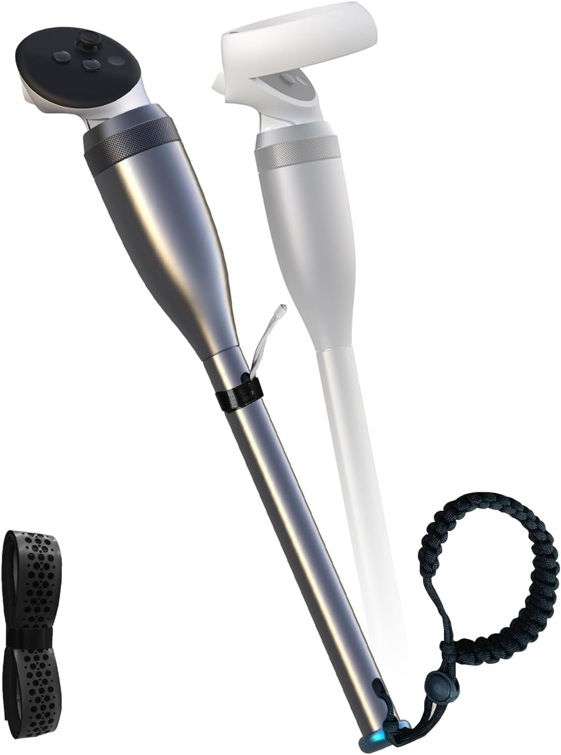 VR Baseball Short Bat Attachment for Meta Quest 3s/3 & Quest 2 with Real Bat Grip for Play Win Reality and iB – Cricket Enhance Your Gameplay (Non-Weighted)