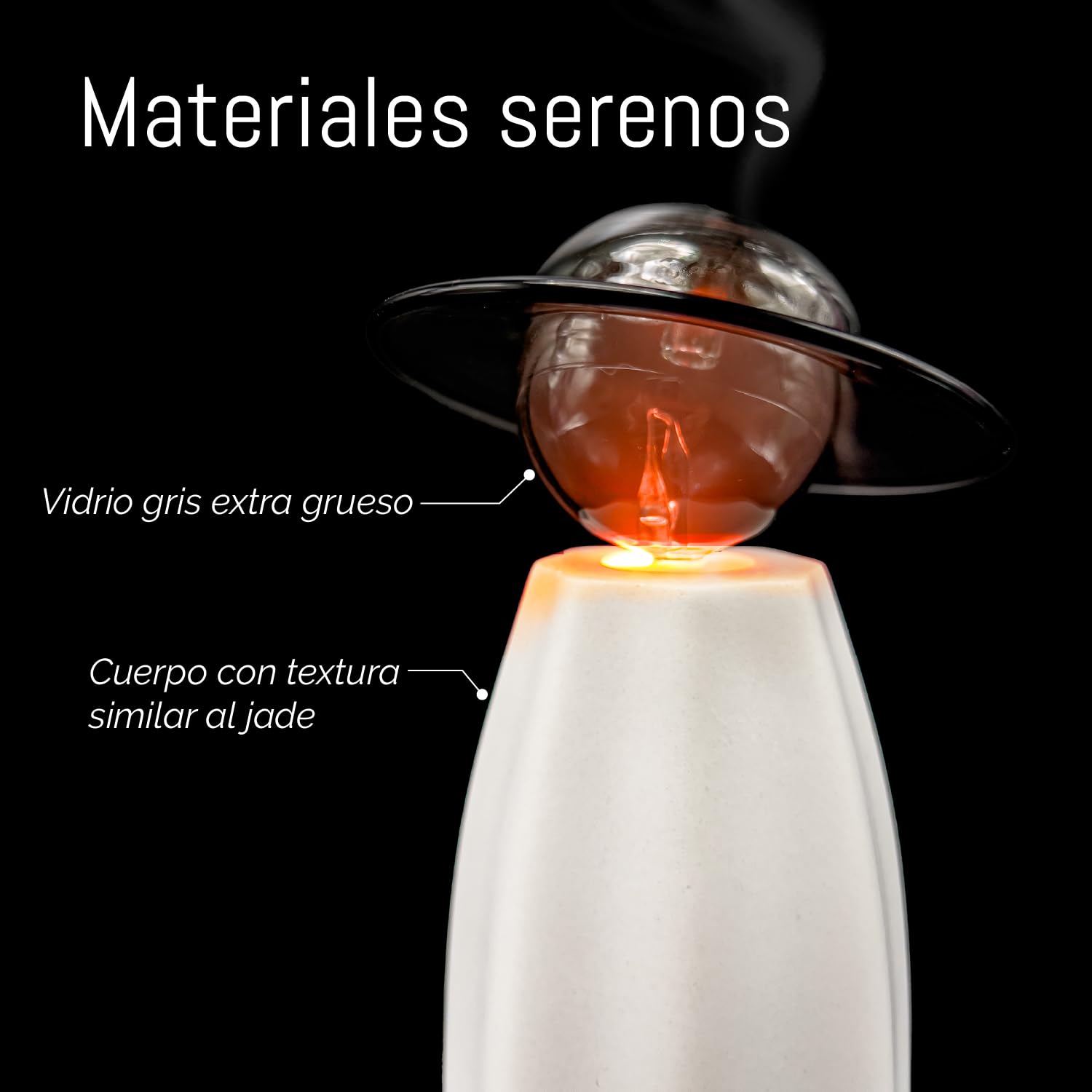 Scarecrow Difusor de Aceites Esenciales de Vidrio para Aromaterapia, Difusor de Aromas Sin Agua, Nebulizador Inalámbrico Recargable, Apagado Auto y Ultra Silencioso, Compatible con Aceites Aromáticos