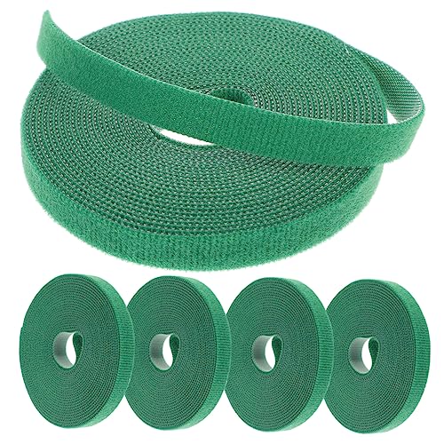 OSALADI 2sets Self Adhesive Hook Loop Tapes Heavy Duty Cable Ties Straps Plant Fixing Strips Organizing Tapes 5rolls*2