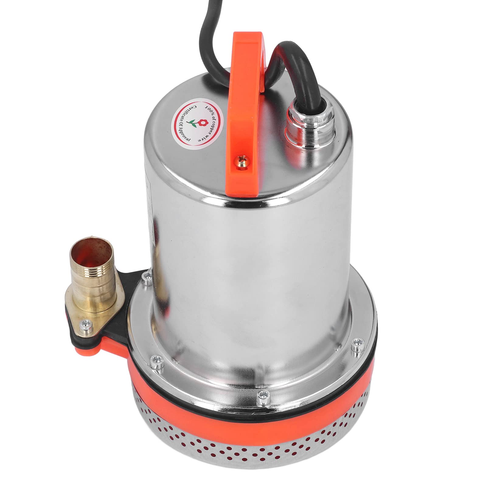 YWBL-WH Pompa Sommersa DC 12V, Acciaio Inossidabile, 10m Prevalenza, 300W, per Irrigazione Giardino e Prato