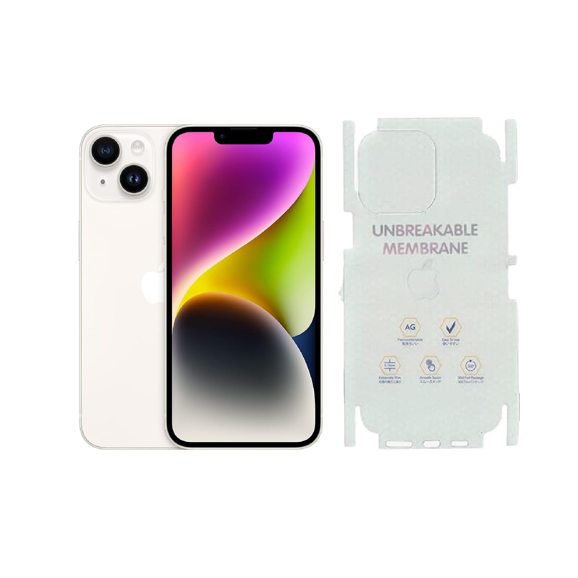 OZitune Matte Finish Full Body Cover Back Screen Protector Compatible with iPhone 13 , unbreakable Membrane Scratch Guard Transparent TPU Full Fit Protective, Case Friendly, (Back & Side) (13 Back Membrane) (B0DHQKNW9H) Amazon Price History, Amazon Price Tracker