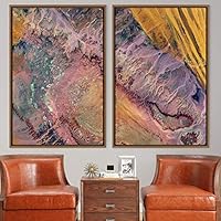 2 Piece Framed Canvas Wall Art Natural Abstract Canvas Prints Home Artwork Decoration for Living Room,Bedroom - 16