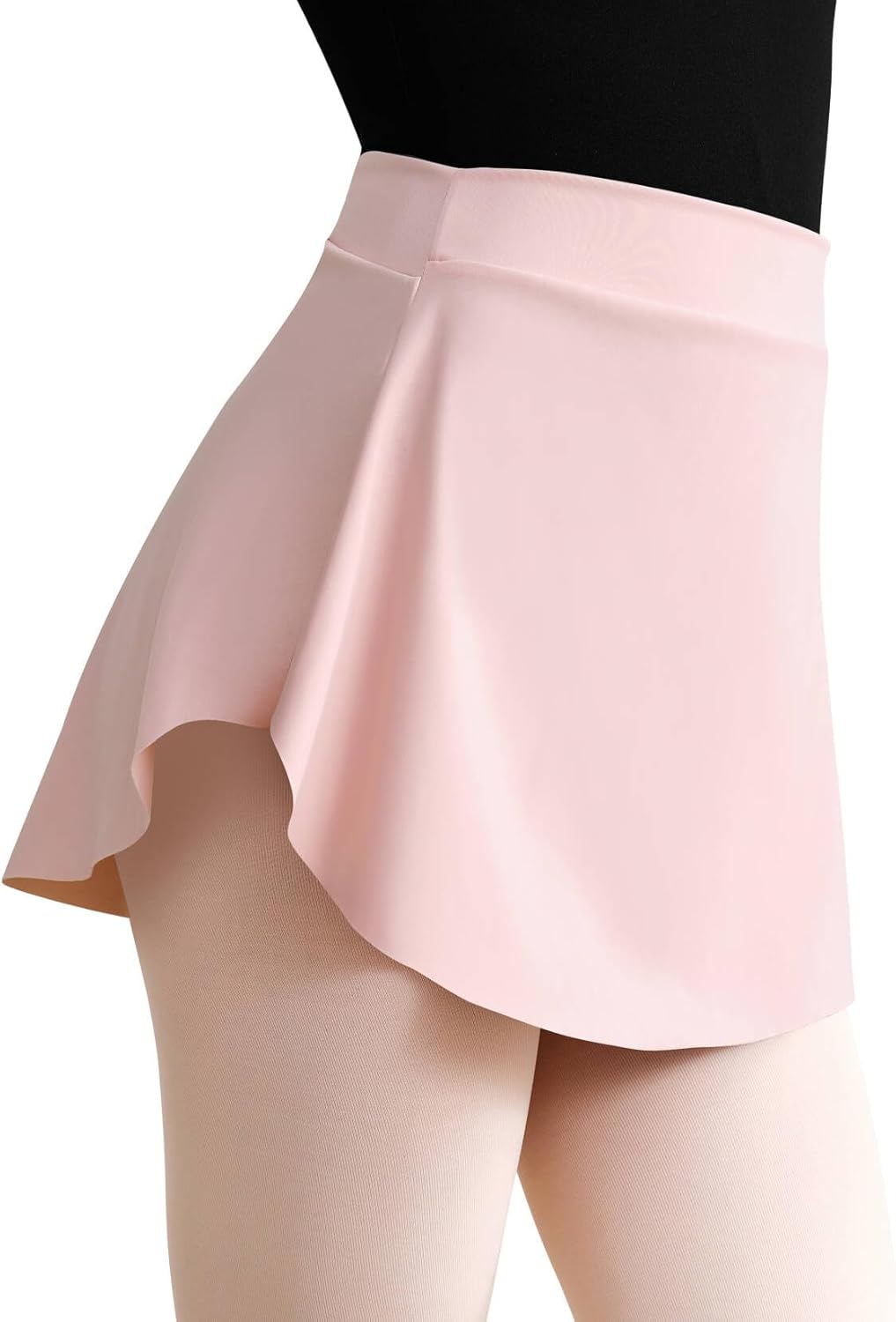 Women Ballet Skirts Pull On Dance Skirt for Adult, Mini Elastic