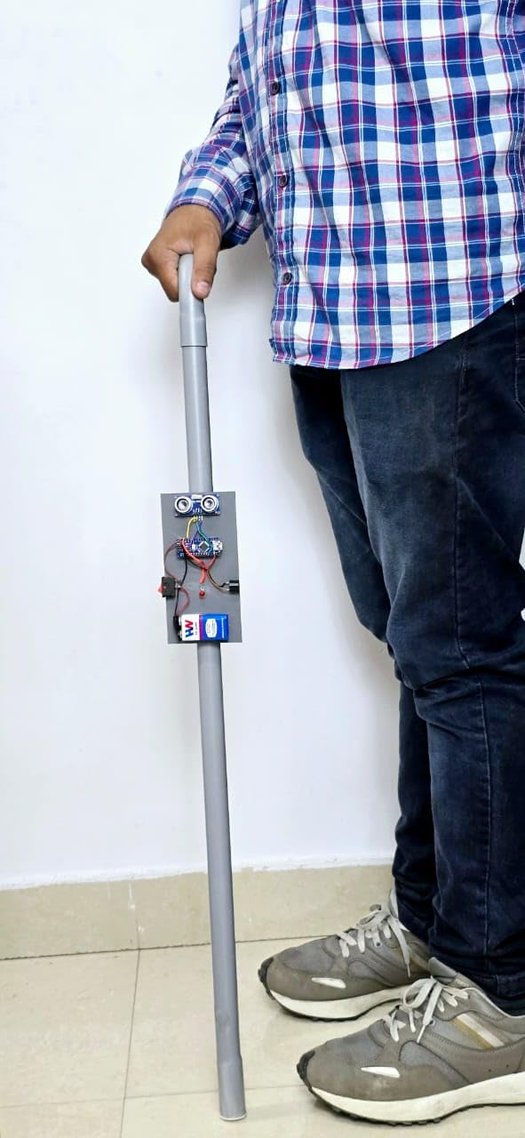 TESTIN ELECTRONICS BLIND STICK PROJECT || SMART BLIND STICK ||OBSTACLE DETECTION BLIND STICK || ELECTRONIC GUIDANCE STICK ||NEXT-GENERATION BLIND STICK || SMART WALKING AID FOR THE BLIND 3