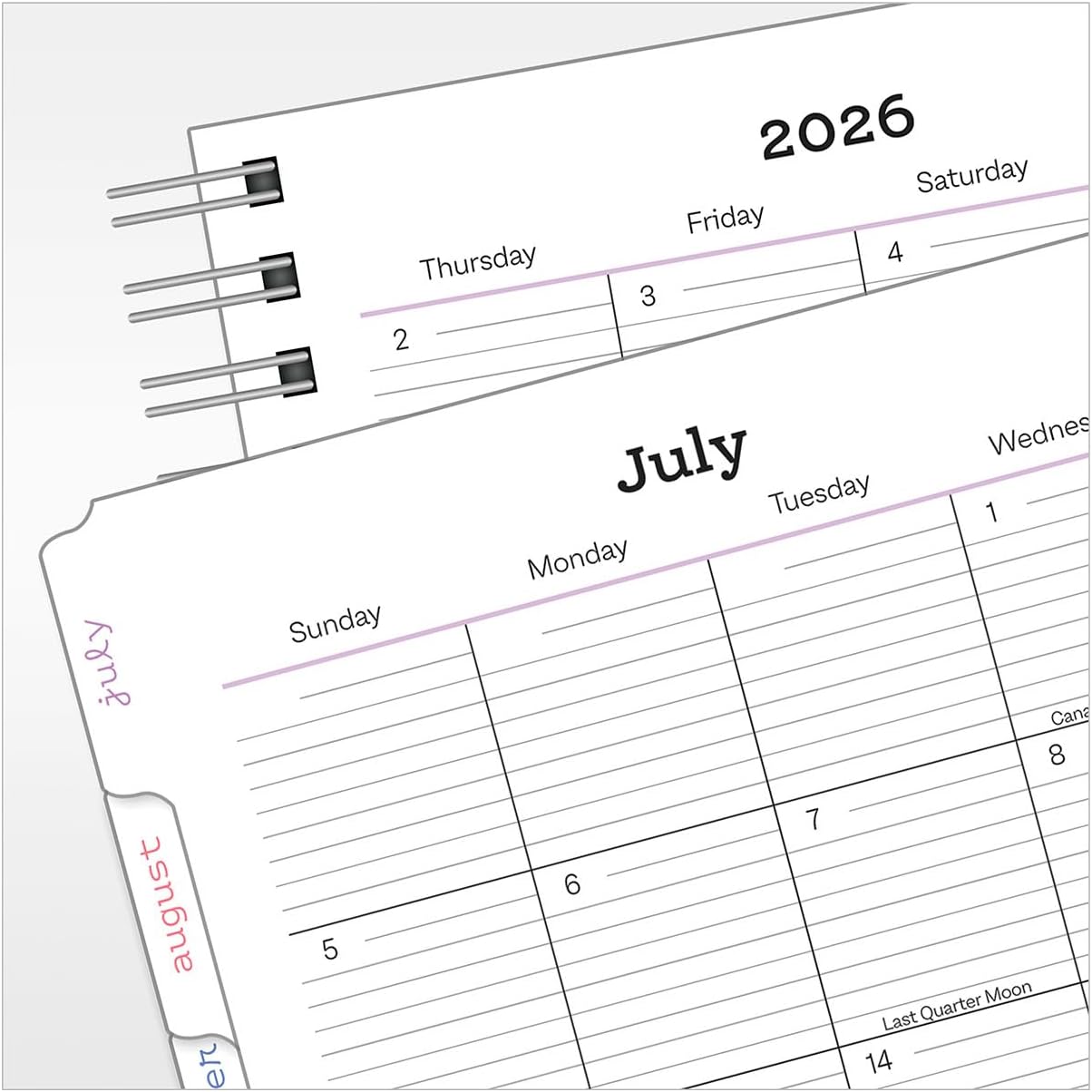FranklinCovey - Her Point of View Planning Notebook | Six-Month Wire-Bound (Monarch, Jul 2026 - Dec 2026)