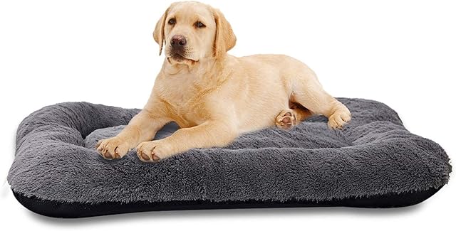 ANWA Dog Bed Medium Size Dogs, Washable Dog Crate Bed Cushion, Dog Crate Pad Medium Dogs 30 INCH