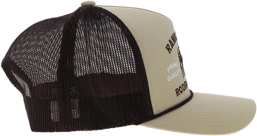 HOOEY Rank Stock Stitched Trucker Hat - Adjustable Snapback, Breathable Mesh Baseball Cap