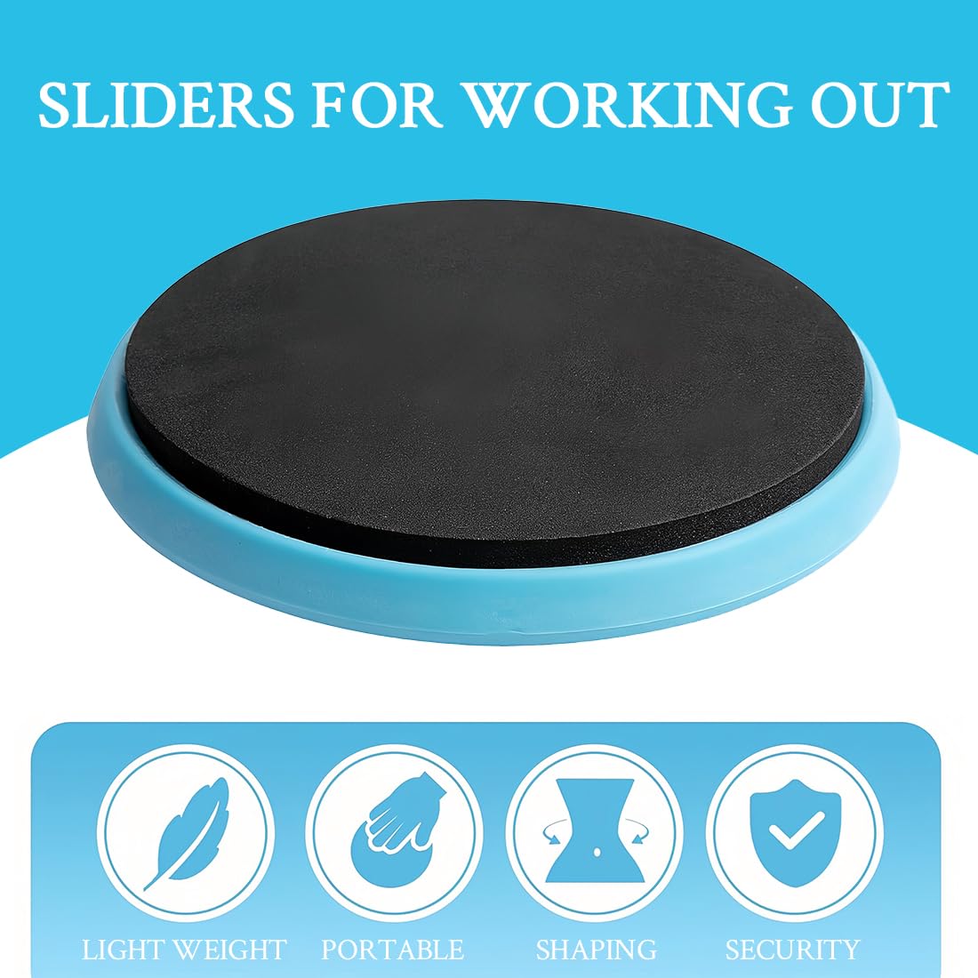 Core Sliders, 2 Pezzi Dischi Scorrevoli per Fitness,Slider Fitness Dischi, Dischi a Doppia Faccia Scorrevoli per Casa, Yoga Fitness Pilates Esercizi per il Corpo