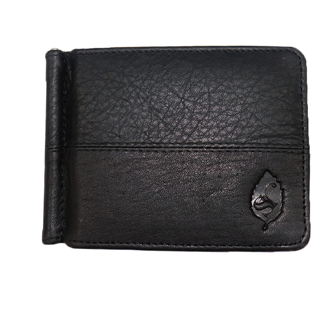SOROSSIGenuine Leather Card Wallet |RFID Blocking | Minimalist |10 Card Slot (Black)