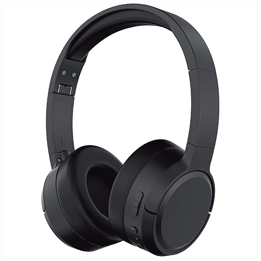 Jam Travel ANC Active Noice Cancelling Headphones, 24 Hours Playtime, Black