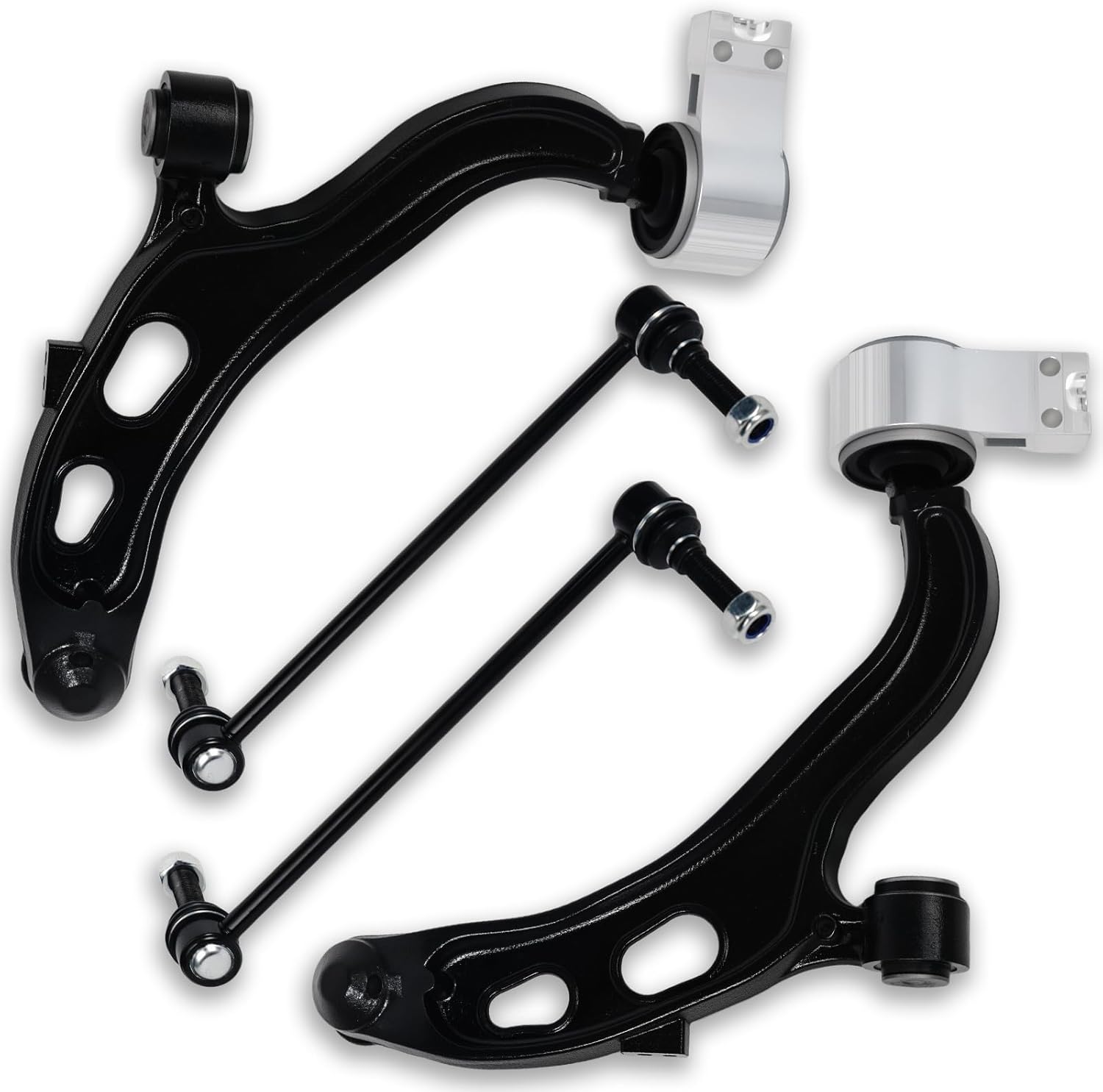 4PCS Front Lower Control Arm Sway Bar Link for Ford 2010-2019 Flex/Taurus, 13-19 Police Interceptor, 14-18 Special Service Police, for Lincoln 09-19 MKS/MKT, K622916 K622917 K750388 K750389