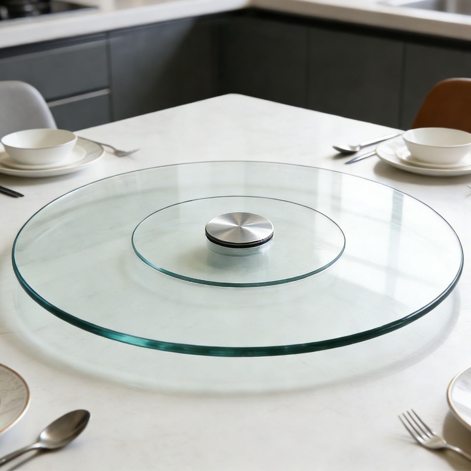 Lazy Susan, organizer per giradischi, piatto rotante per uso domestico, ristoranti, feste, matrimoni, eventi