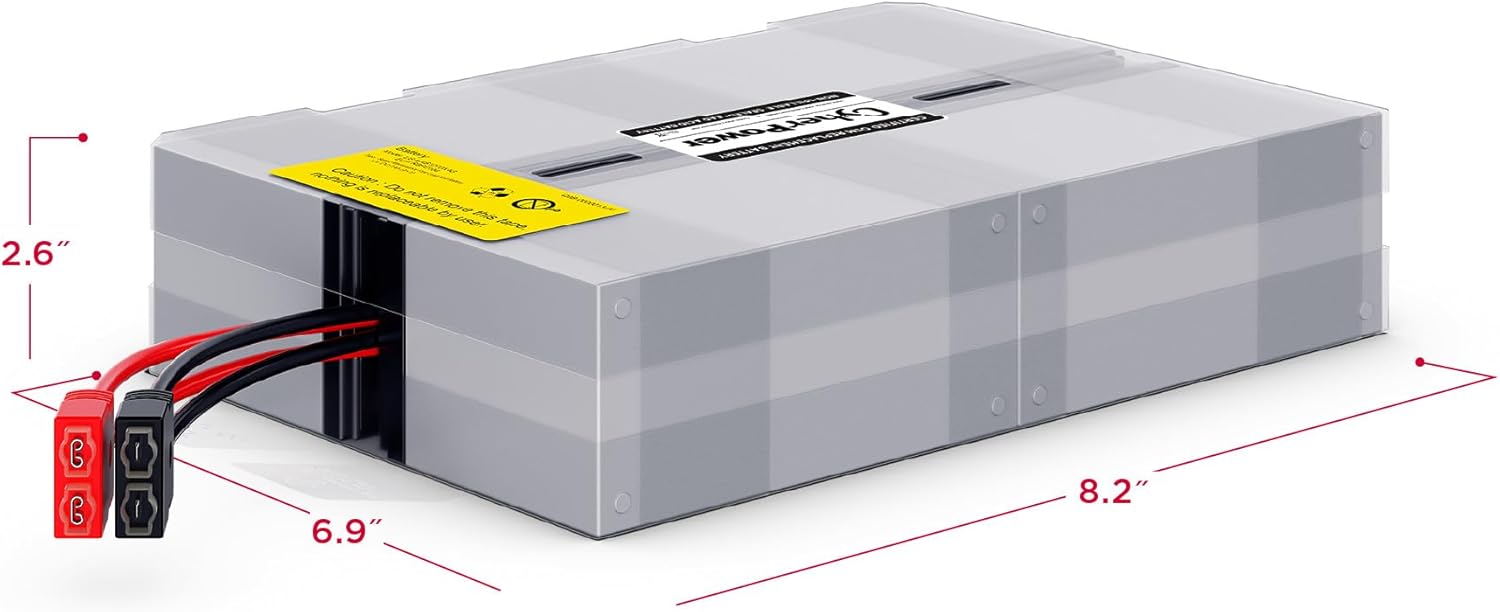 CyberPower RB1270X4G UPS Replacement Battery Cartridge, Maintenance Free, User-Installable, 12V/7Ah