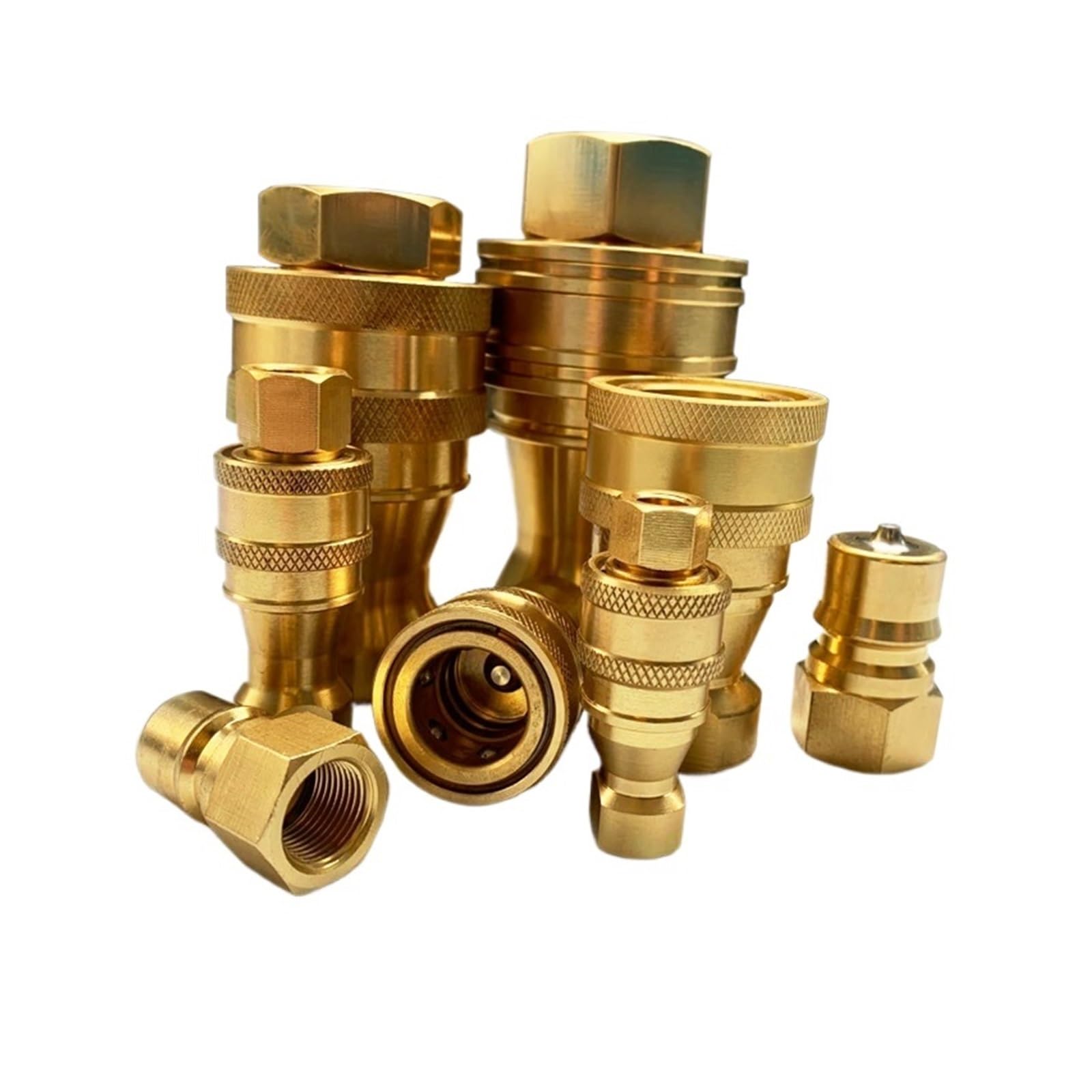 Connettore rapido per Tubo del'acqua Idraulico in Ottone KZD 3-8 ZG3/8 DN10 Set Completo