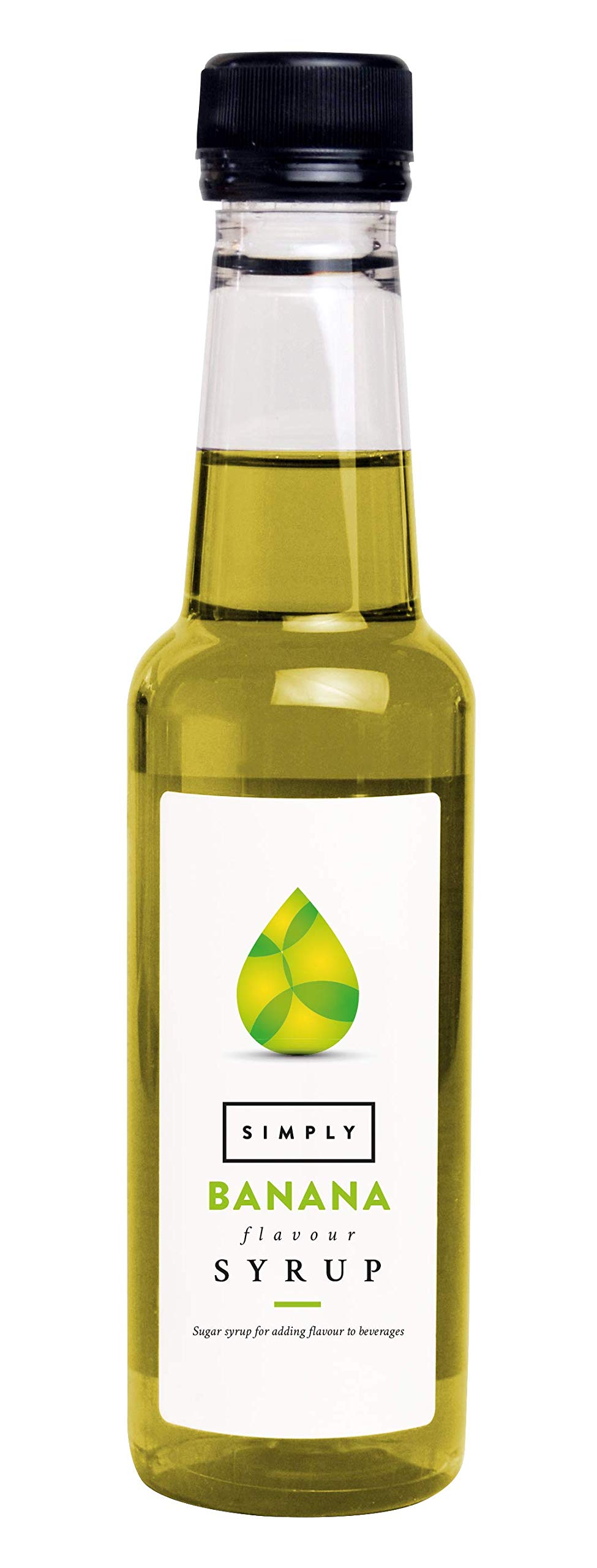 Simply Banana Syrup, Vegan & Nut Free Flavoured Syrup for Coffee, Cocktails & Baking (250ml)