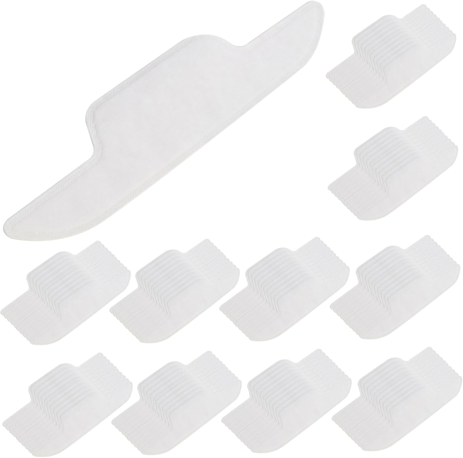 100 PCS Hat Sweat Liner Absorbent Hard Hat Liners for Caps Soft Sticky Sweat Protector Disposable No Liner Prevents Stains Odor for Baseball Cap Shirts Casters Swivel Casters