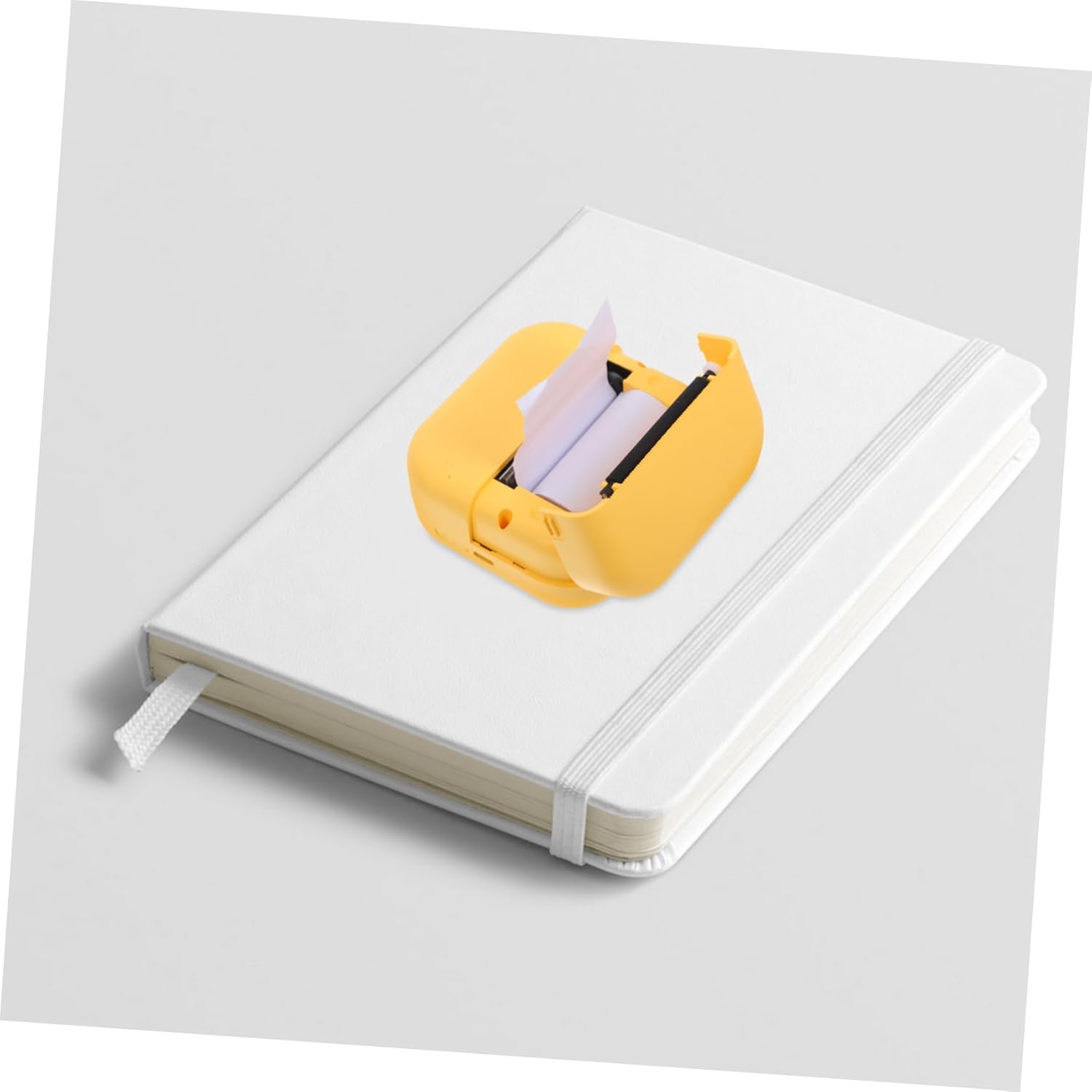 Luxshiny 1set Compact Sticker Printer for Journal Memo Photo Portable Label Maker White