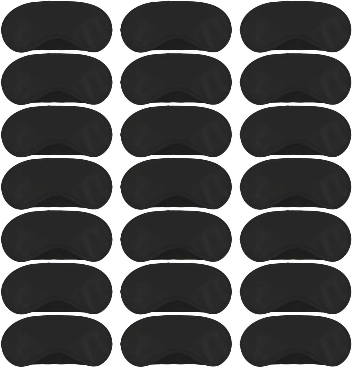Blindfold Sleep Masks Eye Masks Shade Cover Team Building Games Party with Nose Pad and Adjustable Strap for Women Men Kids 4 Layers Black, Set of 50 with One Pair of Earplugs