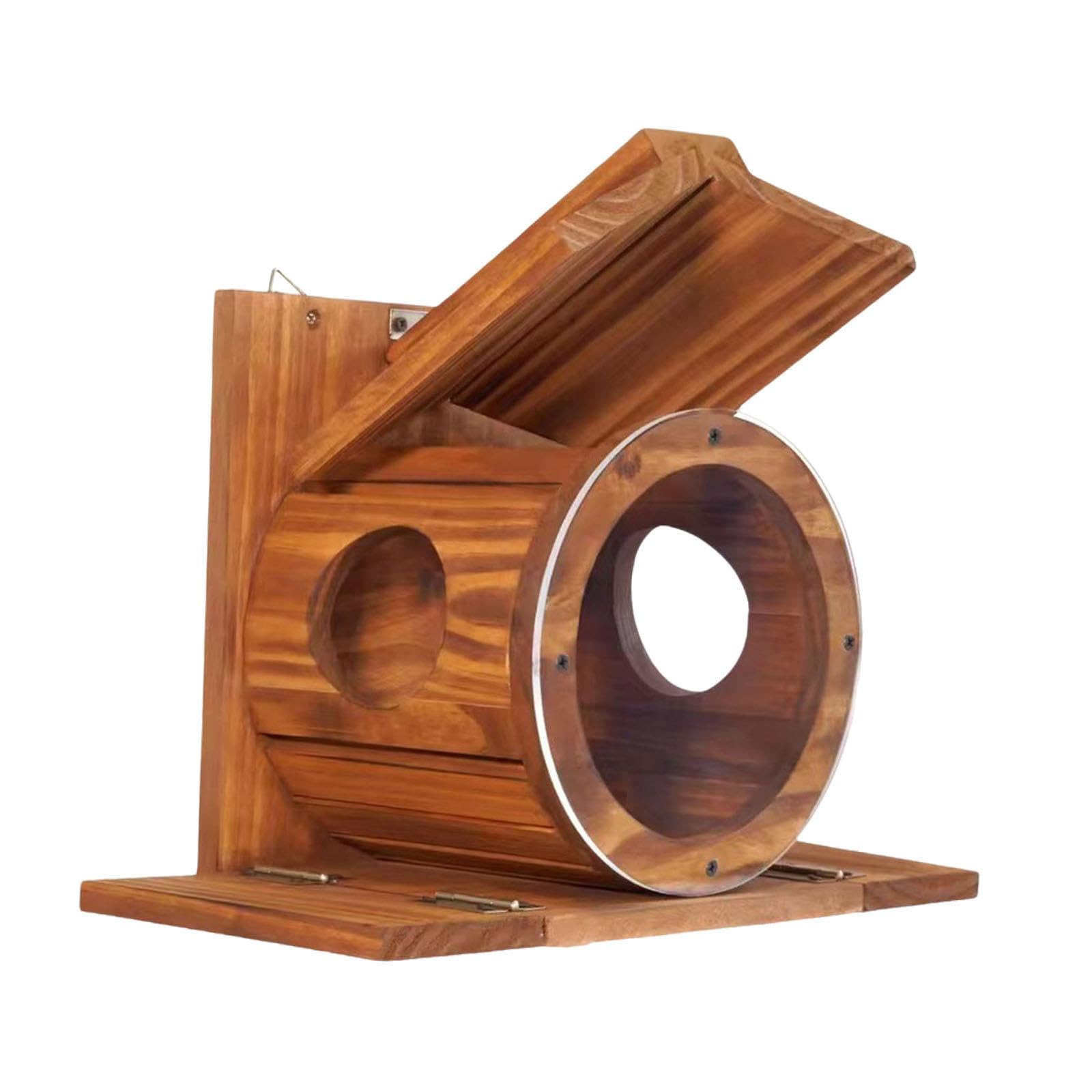 Mangiatoia per Scoiattoli in Legno da Esterno, Grande Casetta per Scoiattoli