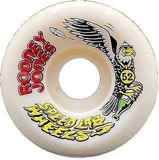 Speedlab Wheels Rodney Jones Pro White Skateboard Wheels - 52mm 101a (Set of 4)