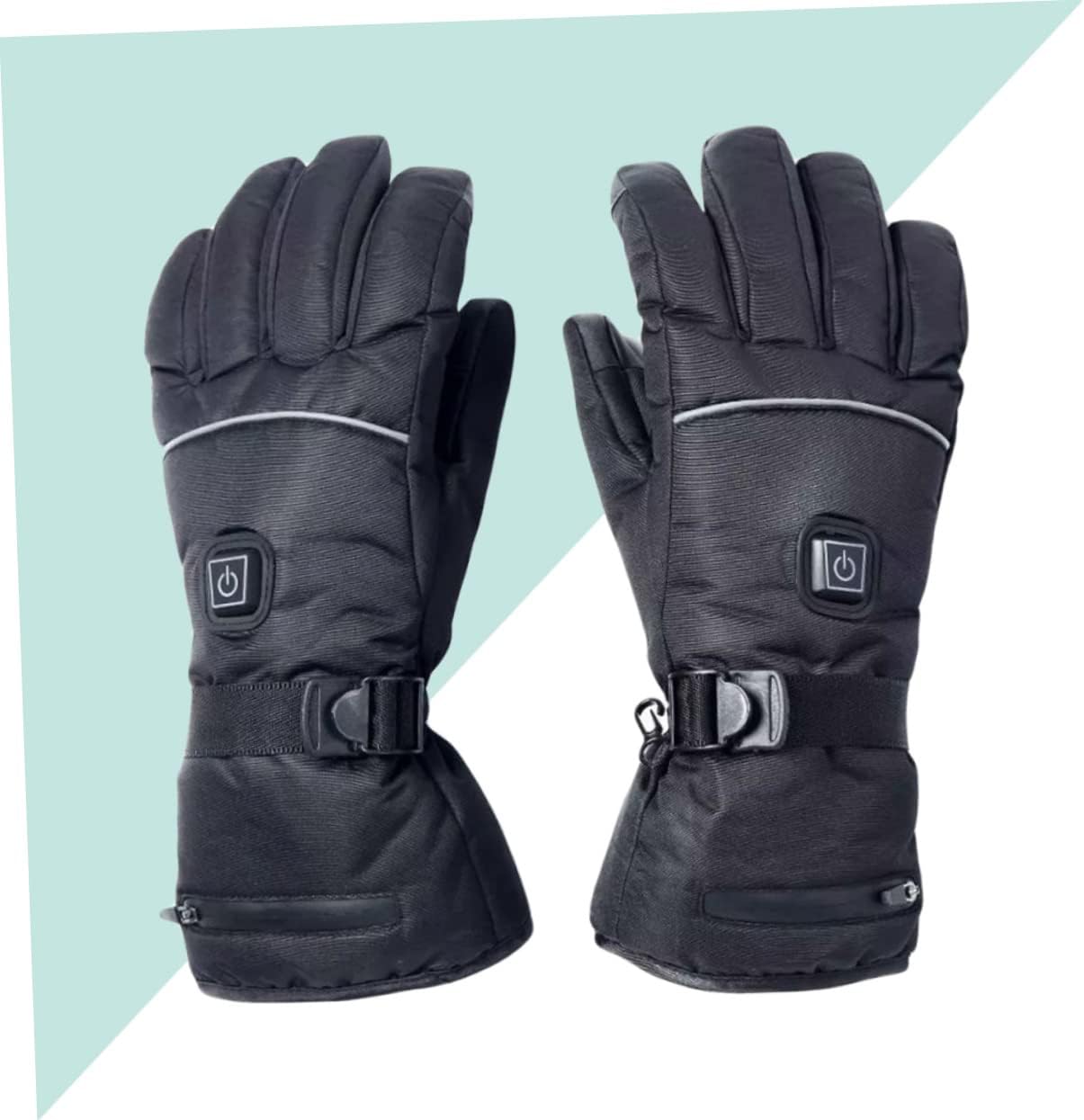 Skiing Heating Gloves for Winter Adjustable Modes Comfortable Use No Battery Needed Black Electric Heated Gloves for Warmth