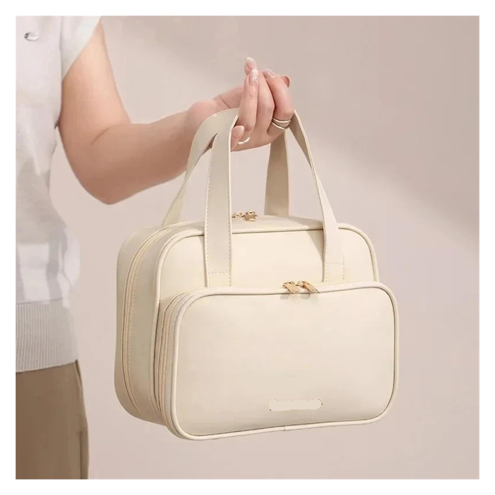 Bolsa Maquillaje Bolsa de Maquillaje portátil Multicolor, Organizador de Viaje de Mano de Gran Capacidad, Bolso de Viaje Impermeable Multifuncional