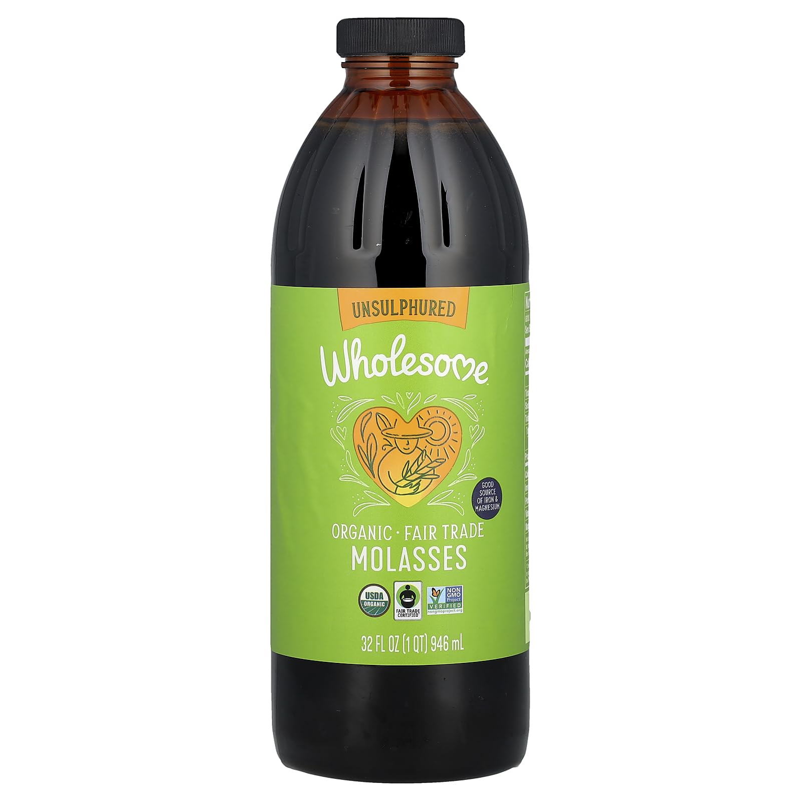 Wholesome Sweeteners - Organic Molasses Unsulphured - 32 oz