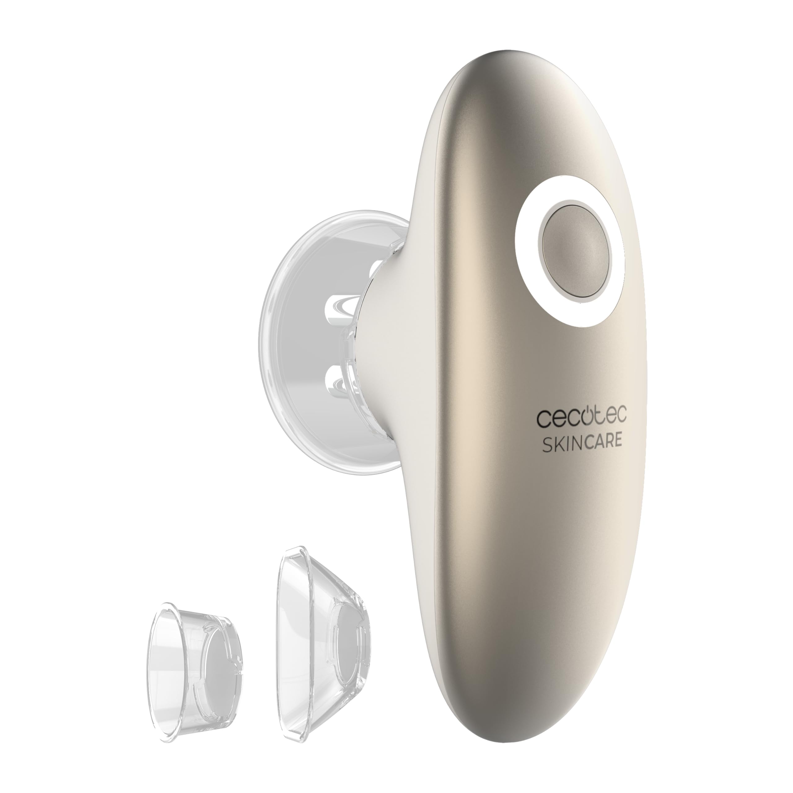 Cecotec Masajeador Corporal AnticelulÃtico SkinCare Push Up Suction. 3 Modos: EMS, Cuerpo y Cara, Función Succión, Luz Roja, 2 Cabezales, 3 Intensidades, AutonomÃa 60 mins, Autoapagado