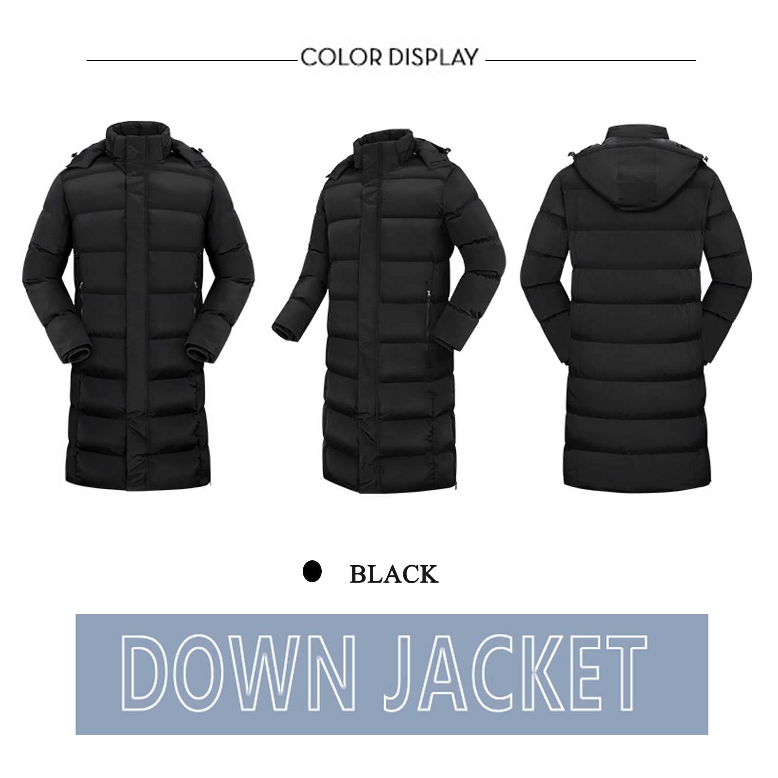 Manteau Long d'Hiver Matelassé Léger en Coton à Bulles, Veste Duvet Chaude Compressible