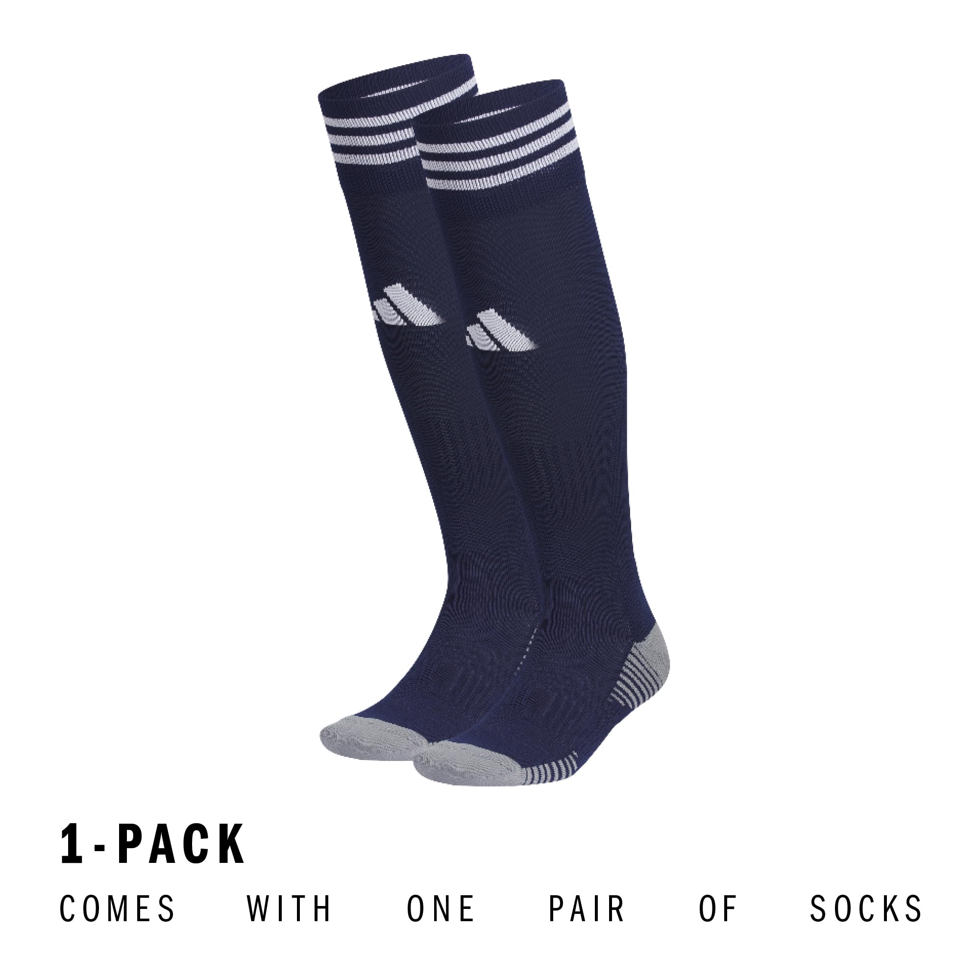 adidas Unisex Copa Zone Cushion 5 OTC, skarpety piłkarskie, męskie skarpety kompresyjne treningowe, nad łydkę, Team granatowy/biały, M