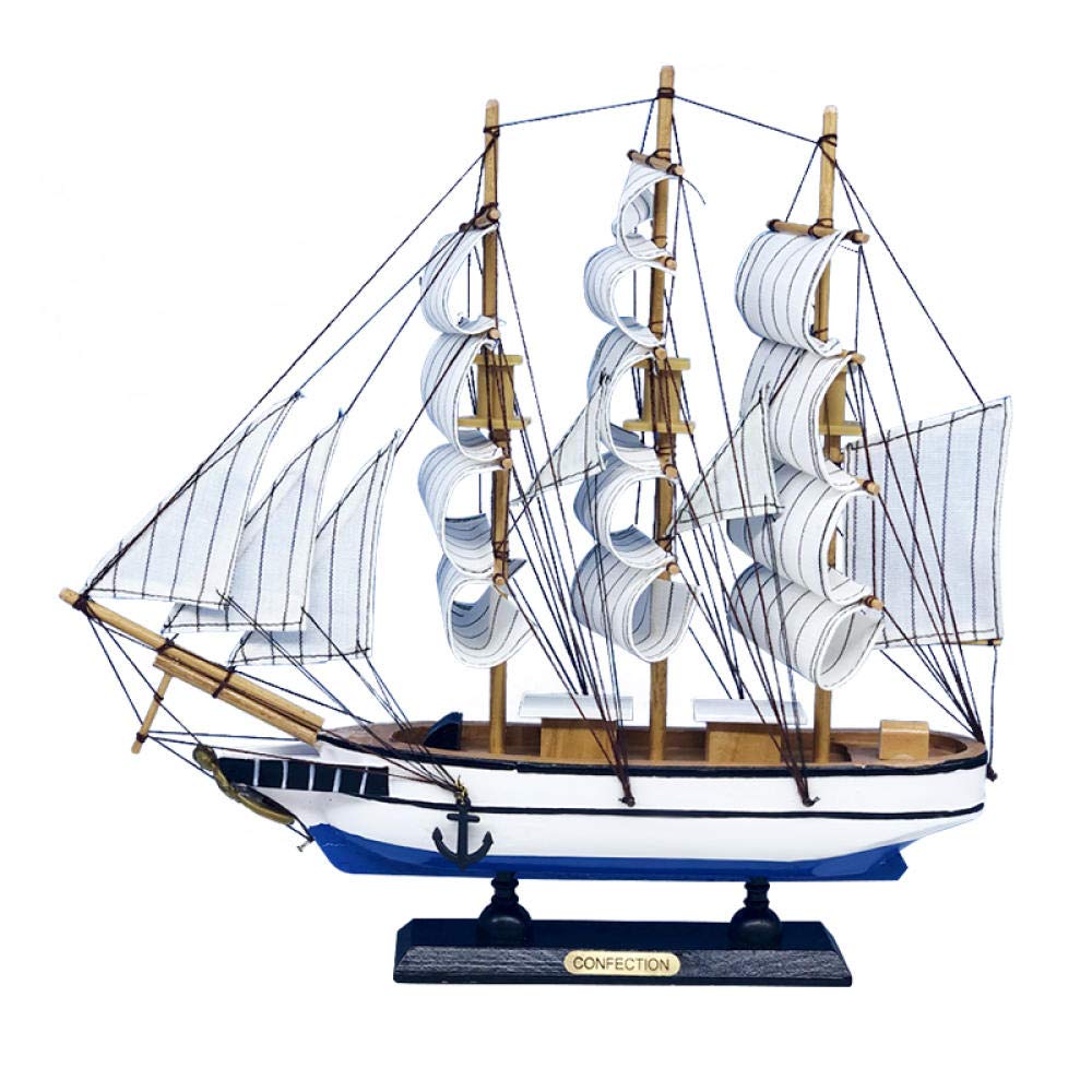 Segelboot-Modellbausätze im Maßstab 1:120, 30 x 33 x 5,5 cm, DIY, Schiffs-Bausatz, klassische handgefertigte Holz-Segelboote