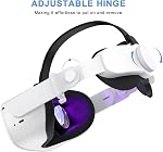 SUPERUS Head Strap for Oculus Quest 2 - Elite Strap Replacement for Meta/Oculus Quest 2, VR Accessories Compatible with Quest 2 - Enhanced Comfort, Reduce Head Pressure - with Adjustable Hinge