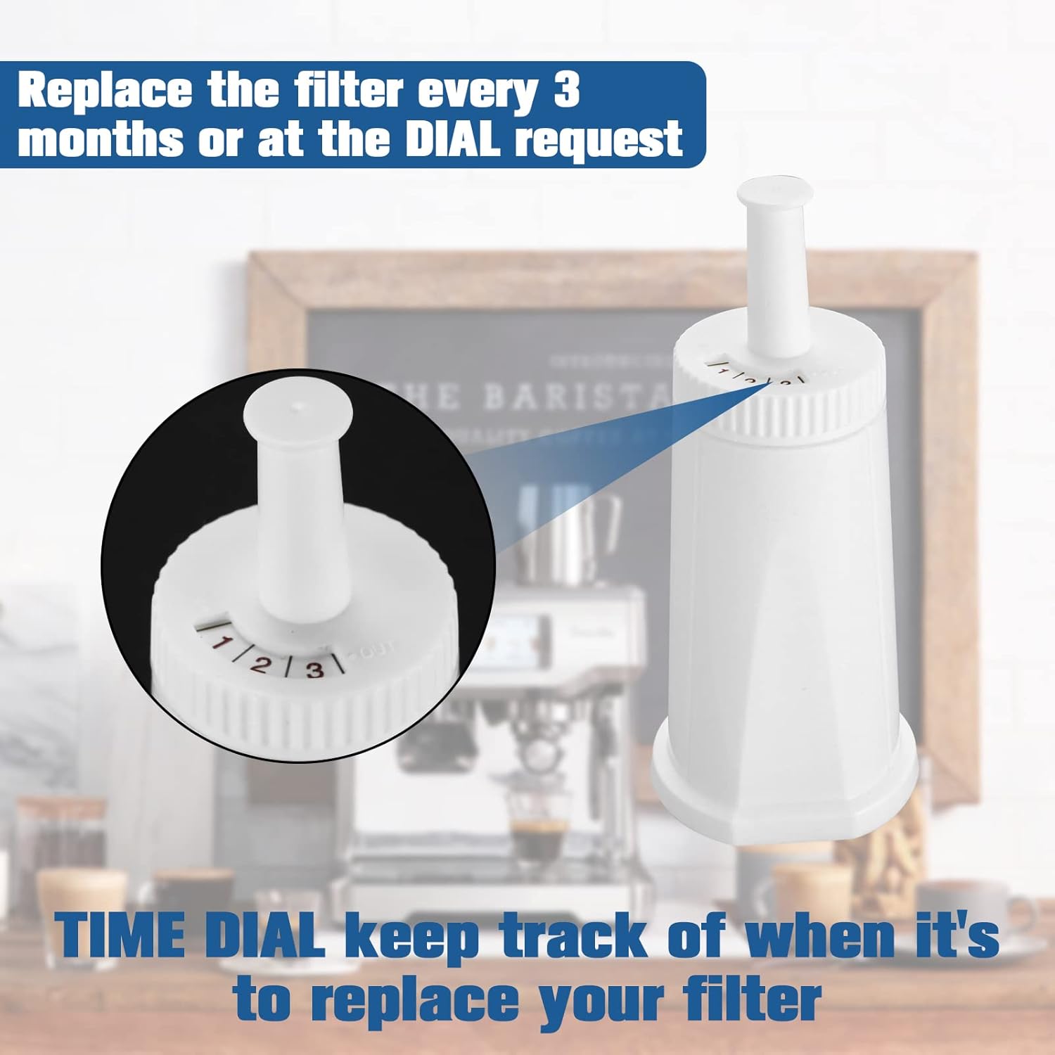 Water Filter Fit for Breville Touch Espresso Bes880 Barista Touch