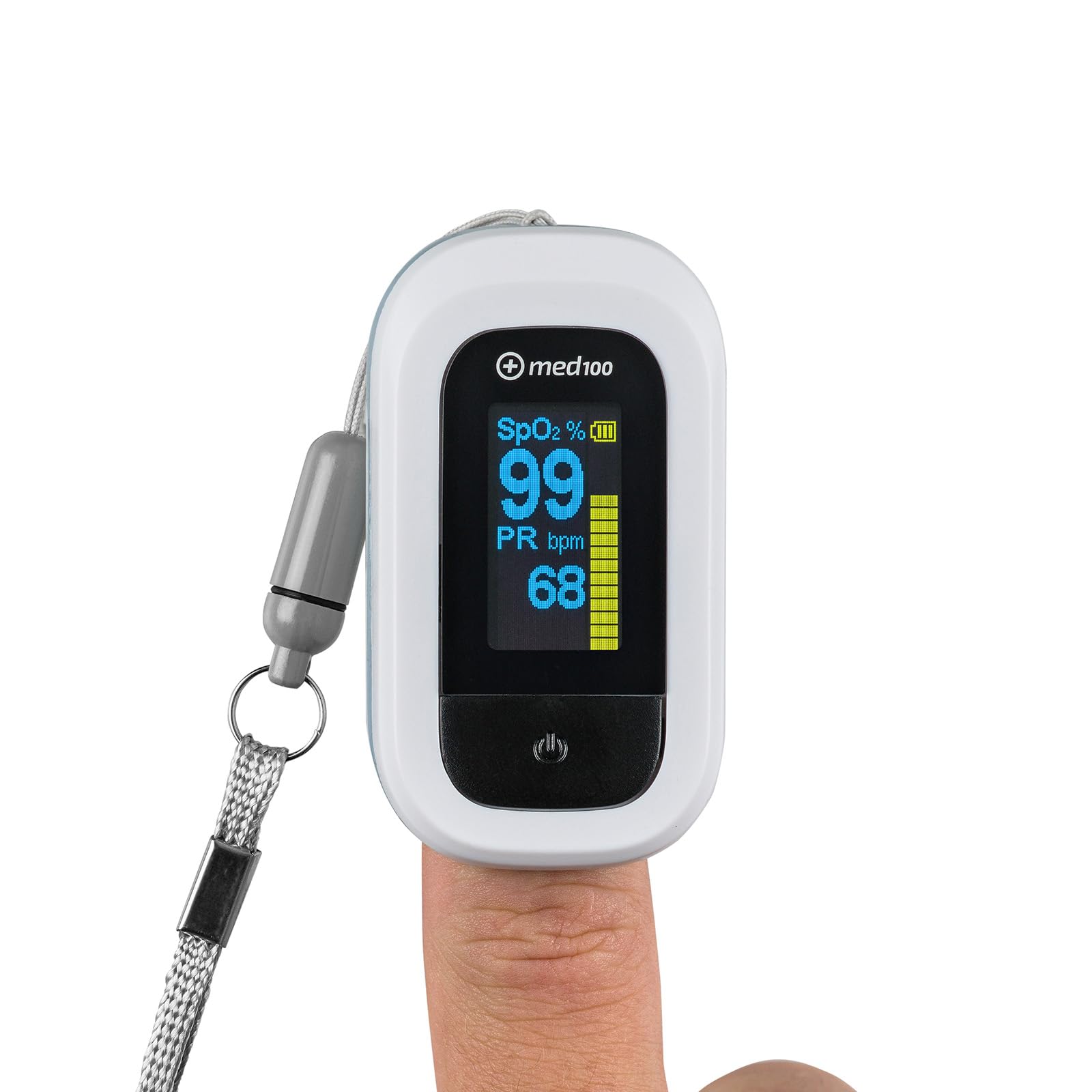 Premium Pulsoximeter – Präzise Messung von Sauerstoffsättigung (SpO₂) & Herzfrequenz, Finger-Oximeter mit OLED-Farbdisplay, schmerzfreie Anwendung, ideal für Zuhause, Sport & Reisen