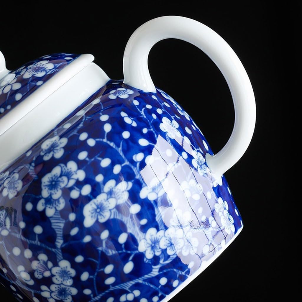 Ceramic Teapot Chinese Style Filtered Tea Brewing Teapot Plum Teapot Ceramic Single Pot Household Kung Fu Tea Set Tea Pot Ceramic