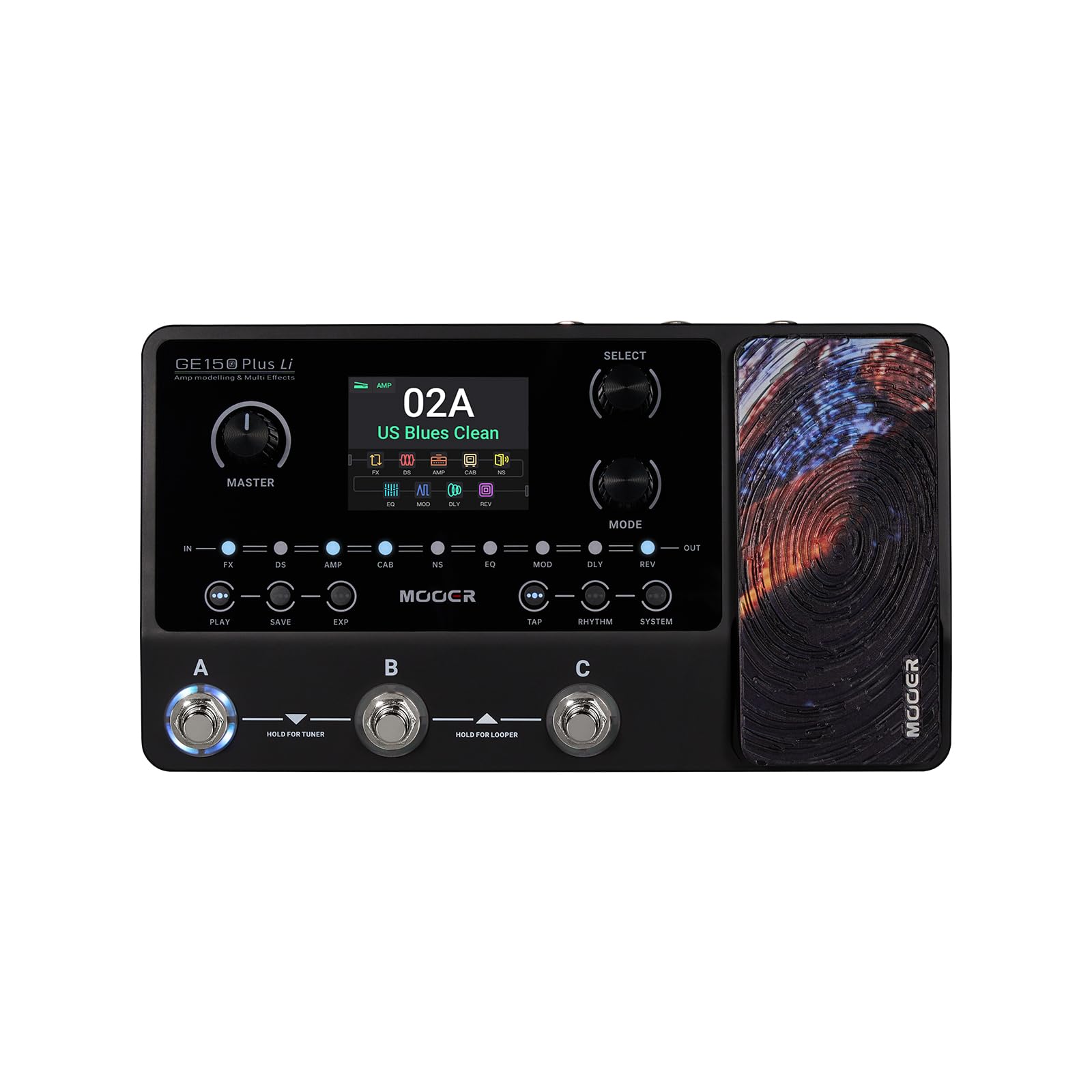 Mooer GE150 Plus Li Multi Effects - Pedale, batteria