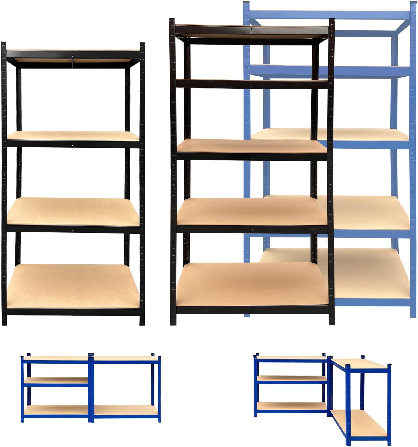 Storage Shelves 5 Tier Metal Garage Shelving Units, Heavy