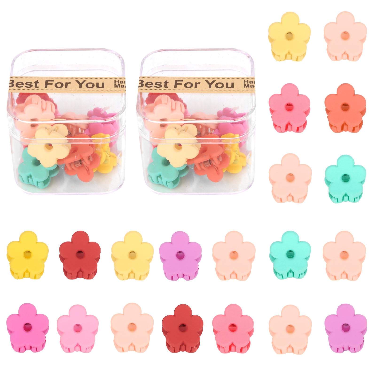 Mini Flower Hair Clips - Cute Girls Hair Accessories -10