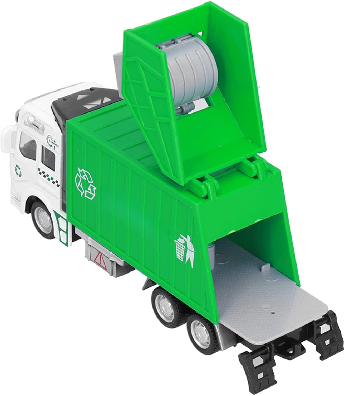 Amazon 8 ごみ収集車のおもちゃ 1 48男の子用のごみ収集車の引き戻し 廃棄物管理リサイクルトラック車両おもちゃダンプトラック配達車のギフト3人以上の子供幼児用 緑 ミニカー ダイキャストカー ホビー