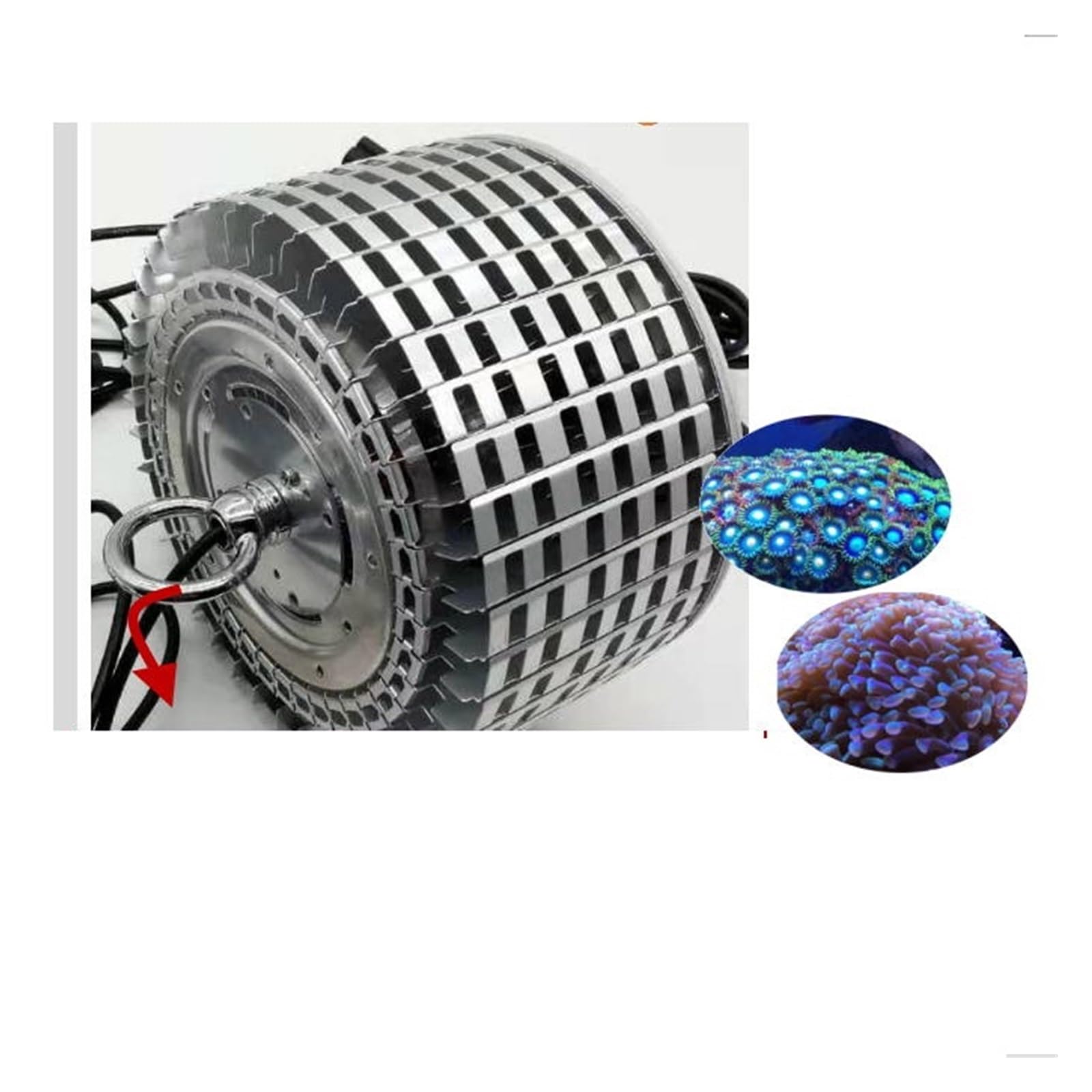 iluminación para acuarios 100W Full Spectrum Led Acuario Iluminación Arrecife marino Coral Bombilla de luz for agua salada Tanque de agua dulce Peces para acuario plantado(Mode G_E)