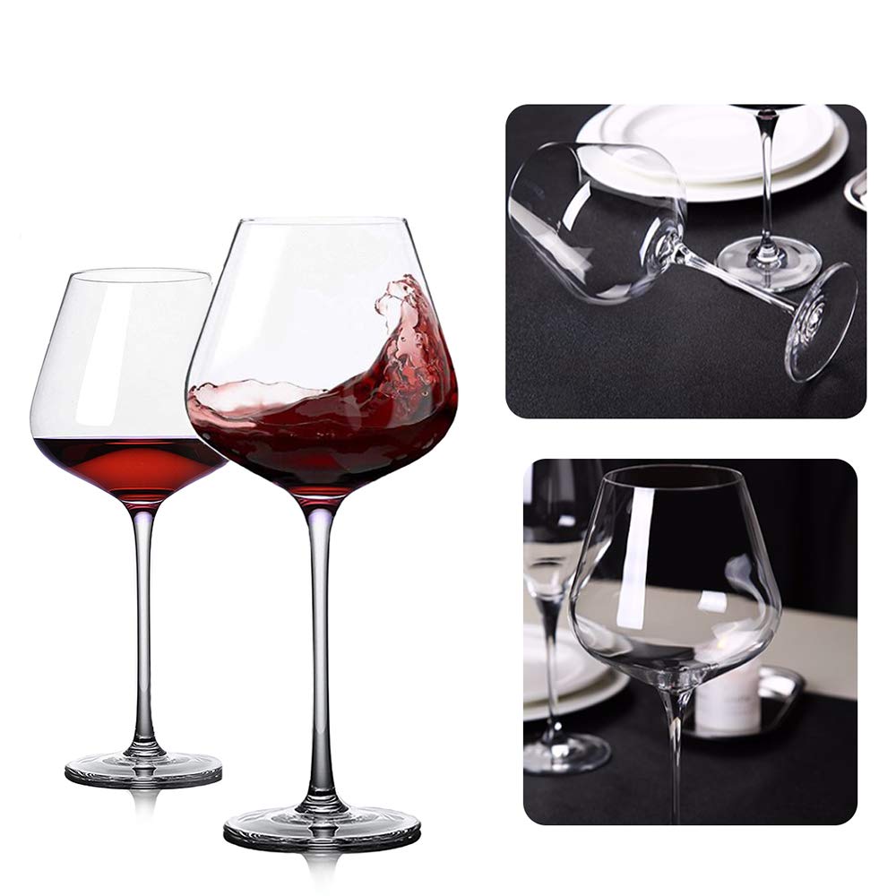 Grands verres à vin rouge de 860ml pour vos soirées et dîners élégants entre passionnés