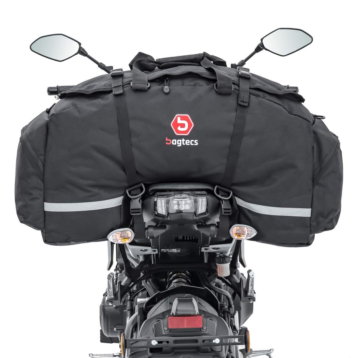 Bagtecs Sacoche de Selle Moto/Sacoche arrière SX80 70L Noir