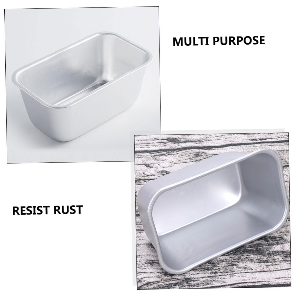 DECHOUS 3 Set Di Teglie Rettangolari Per Plumcake Set Da 2 Teglie Per Plumcake Per Cuocere Pane Torte Al Formaggio Torte Alla Frutta Per La Cucina 2 Pezzi*3