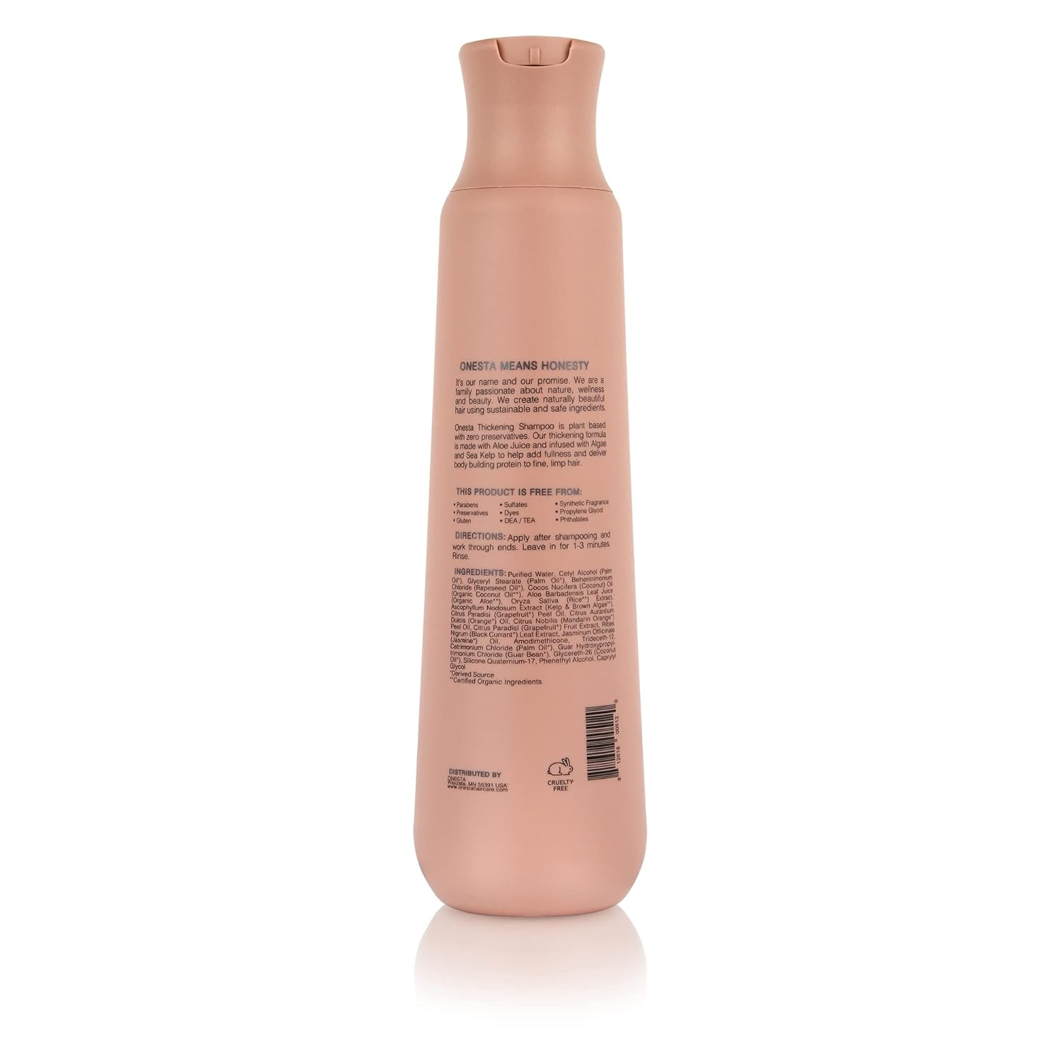 Onesta Hair Care Plant Based Thickening Conditioner for Fine and Thinning Hair, 16 Ounces (Pack of 1)