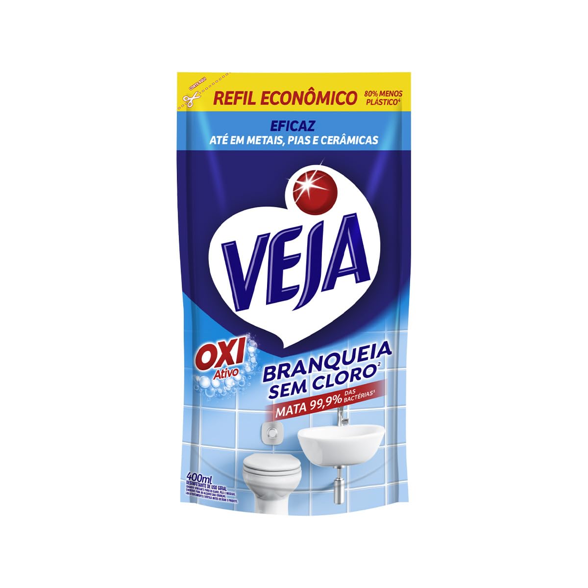 LIMP VEJA BANH OXI ATIVO SACHET 400ML