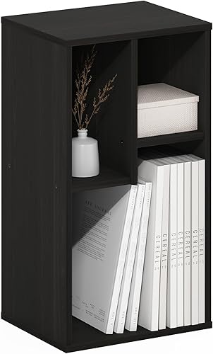 Miniatura 14 de Estantería abierta Furinno Luder de 5 cubos, montaje sin herramientas, color blanco Blanco,2-Pino ámbar,Blackwood,Roble francés,Pino ámbar,madera