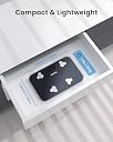 RENPHO Travel Scale for Body Weight, Mini Bathroom Scale for Body Fat, Portable Elis Go Weight Scale for Traveling with Storage Case, 13 Body Composition Analyzer with App, 400 lbs, 11.02" x 7.09" gallery image