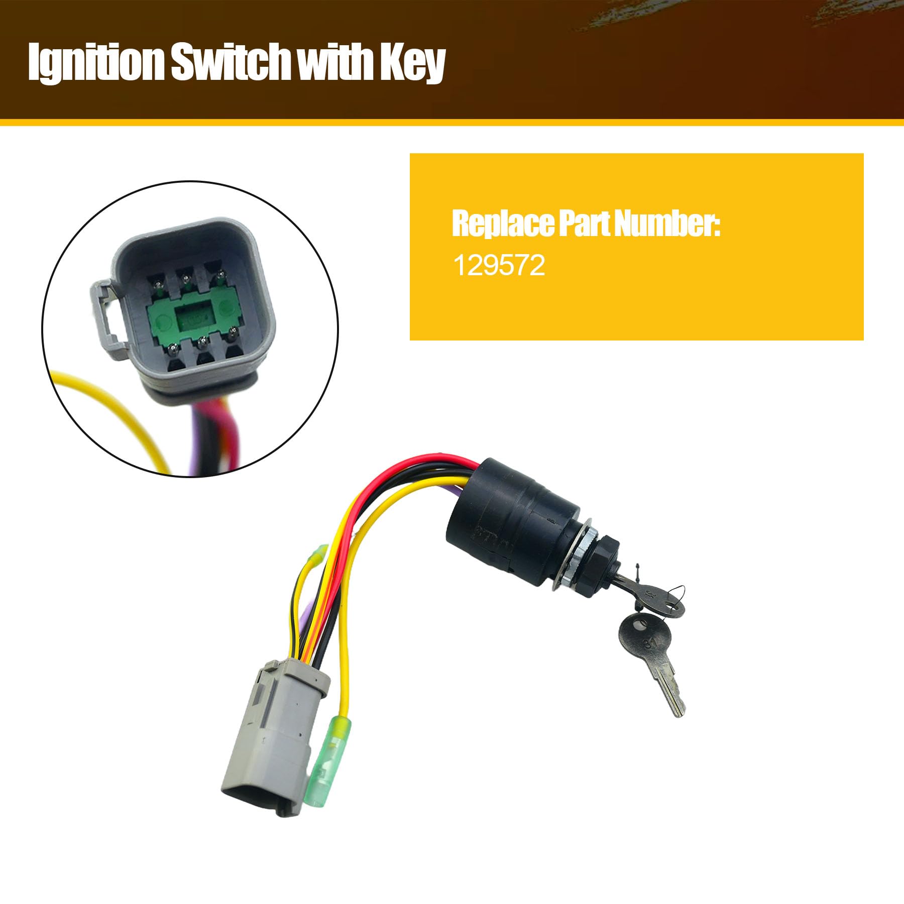 Amazon.com: Sxqddz 129572 Ignition Switch with Key | Fit for
