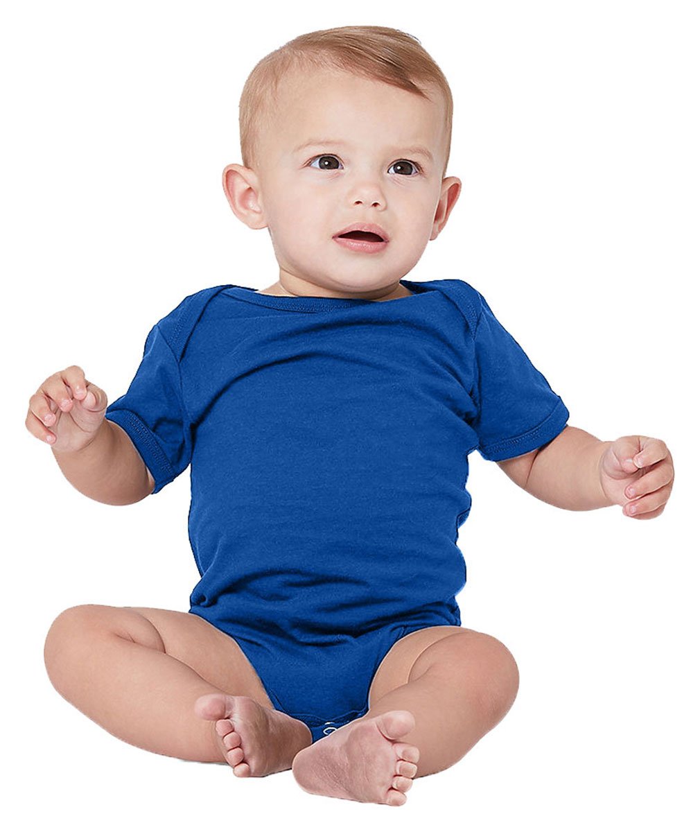 Bella + Canvas Infant Jersey Short-Sleeve One-Piece 3-6MOS TRUE ROYAL